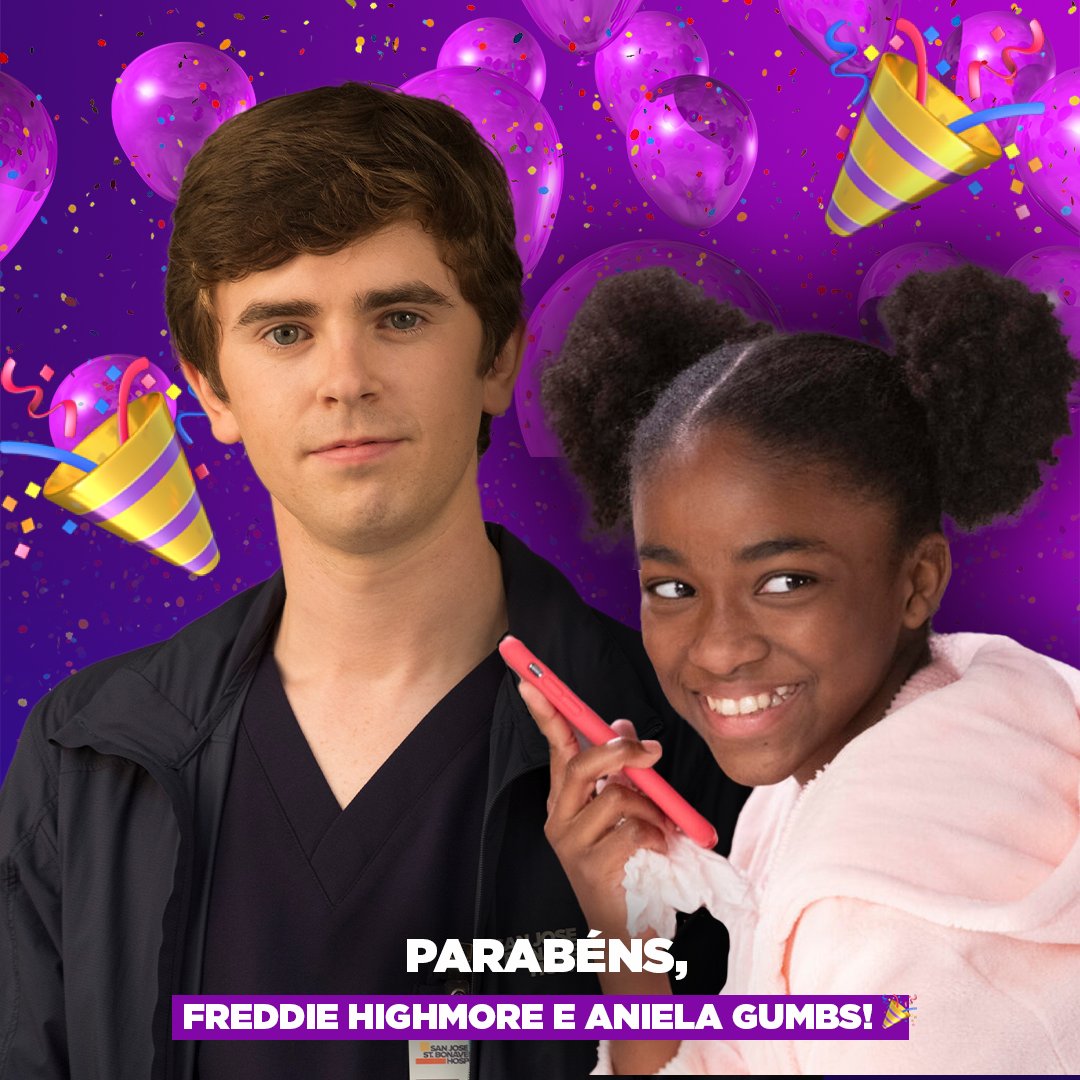 SonyChannelBR's tweet photo. Hoje o parabéns é em dose dupla! 🥳 O Shaun de #TheGoodDoctorNoSony e a Zola de #GreysNoSony estão comemorando mais uma primavera. Toda felicidade do mundo pra vocês, @freddiehighmore e @aniela_gumbs! ❤️

Grey's Anatomy
Temporada 19 | Terças, às 21h
Exclusivo no Sony Channel https://t.co/8kEupIhdYs