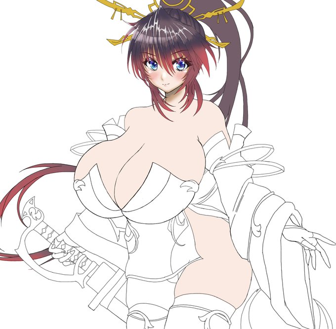 とりあえず進捗……。

くぅ〜…色塗り分からん…(-。-; 