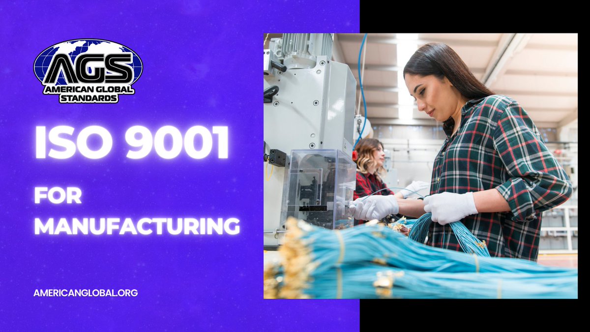 Quality management is essential for any manufacturing operation. The ISO 9001 standard is one of the most widely used QM systems that helps companies streamline processes, improve their operations, and increase customer satisfaction: americanglobal.org/news/quality-m…

#ISO9001 #AGS