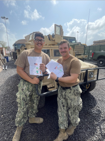 framinghamps's tweet photo. In the spirit of Random Act of Kindness Week, we are excited to highlight Dunning students who created cards and sent them to the troops overseas. The troops received them and shared the photos with our school. The smiles on their faces say it all! #randomactofkindnessweek https://t.co/8E9q5X4Hbj