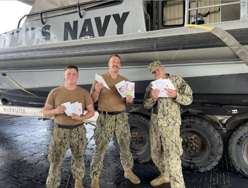 framinghamps's tweet photo. In the spirit of Random Act of Kindness Week, we are excited to highlight Dunning students who created cards and sent them to the troops overseas. The troops received them and shared the photos with our school. The smiles on their faces say it all! #randomactofkindnessweek https://t.co/8E9q5X4Hbj