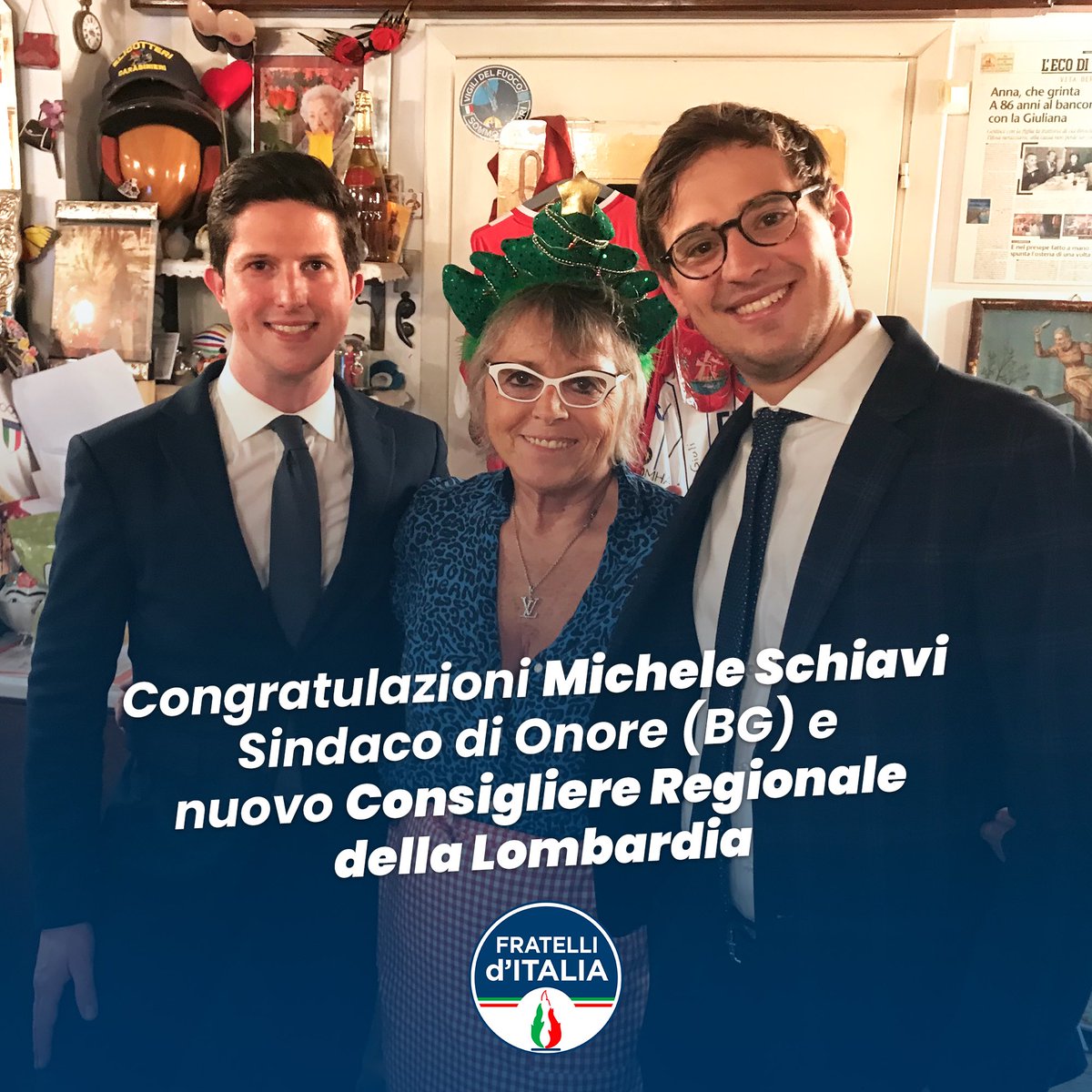 Queste elezioni regionali hanno premiato il lavoro di <a href="/GiorgiaMeloni/">Giorgia Meloni</a> di <a href="/FratellidItalia/">Fratelli d'Italia 🇮🇹</a> e del Governo ma, soprattutto, hanno premiato il lavoro di un amico: Michele Schiavi eletto a soli 24 anni Consigliere Regionale della Lombardia con 6627! <a href="/FratellidItalia/">Fratelli d'Italia 🇮🇹</a> #Lombardia2023