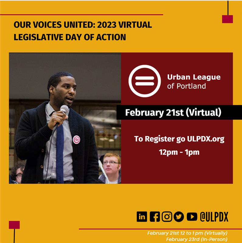 ULPDX's tweet photo. Join us virtually February 21st from 12-1 pm for Our Voices United Virtual Legislative Day of Action!  

Register Here to Attend Virtually: 

https://t.co/7rW2ddYhiz https://t.co/fvo7mSM2n0