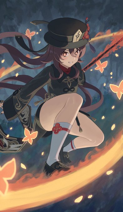 遂に推しがきた\(^o^)/
#原神 #胡桃イラストコンテスト 