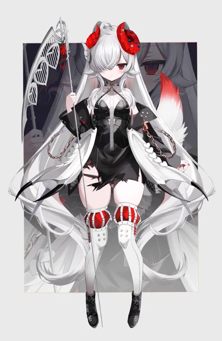 詩羽しう様のチャンネル【】のVtuber、天誅丑ちゃんの新ビジュアル担当いたしましたよろしくお願いします! 