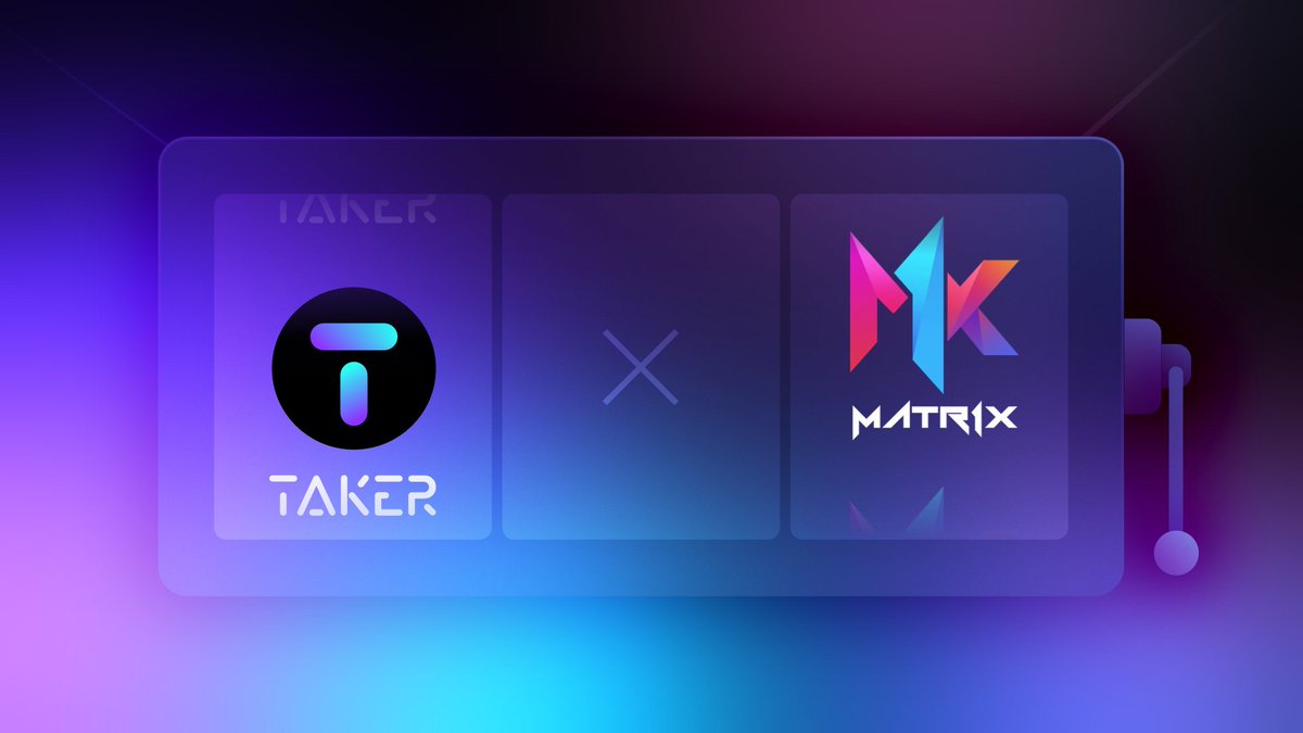 Taker (@takerprotocol) on Twitter photo To celebrate to upcoming of <a href="/Matr1xOfficial/">MATR1X FIRE</a> and our mainnet launch, we are giving away 5WL for <a href="/Matr1xOfficial/">MATR1X FIRE</a>
Rules:
1. follow both <a href="/TakerProtocol/">Taker</a> and <a href="/Matr1xOfficial/">MATR1X FIRE</a>
2. Like + RT this tweet
3. Tag 3 friends
⏰ 36 hours To celebrate to upcoming of <a href="/Matr1xOfficial/">MATR1X FIRE</a> and our mainnet launch, we are giving away 5WL for <a href="/Matr1xOfficial/">MATR1X FIRE</a>
Rules:
1. follow both <a href="/TakerProtocol/">Taker</a> and <a href="/Matr1xOfficial/">MATR1X FIRE</a>
2. Like + RT this tweet
3. Tag 3 friends
⏰ 36 hours