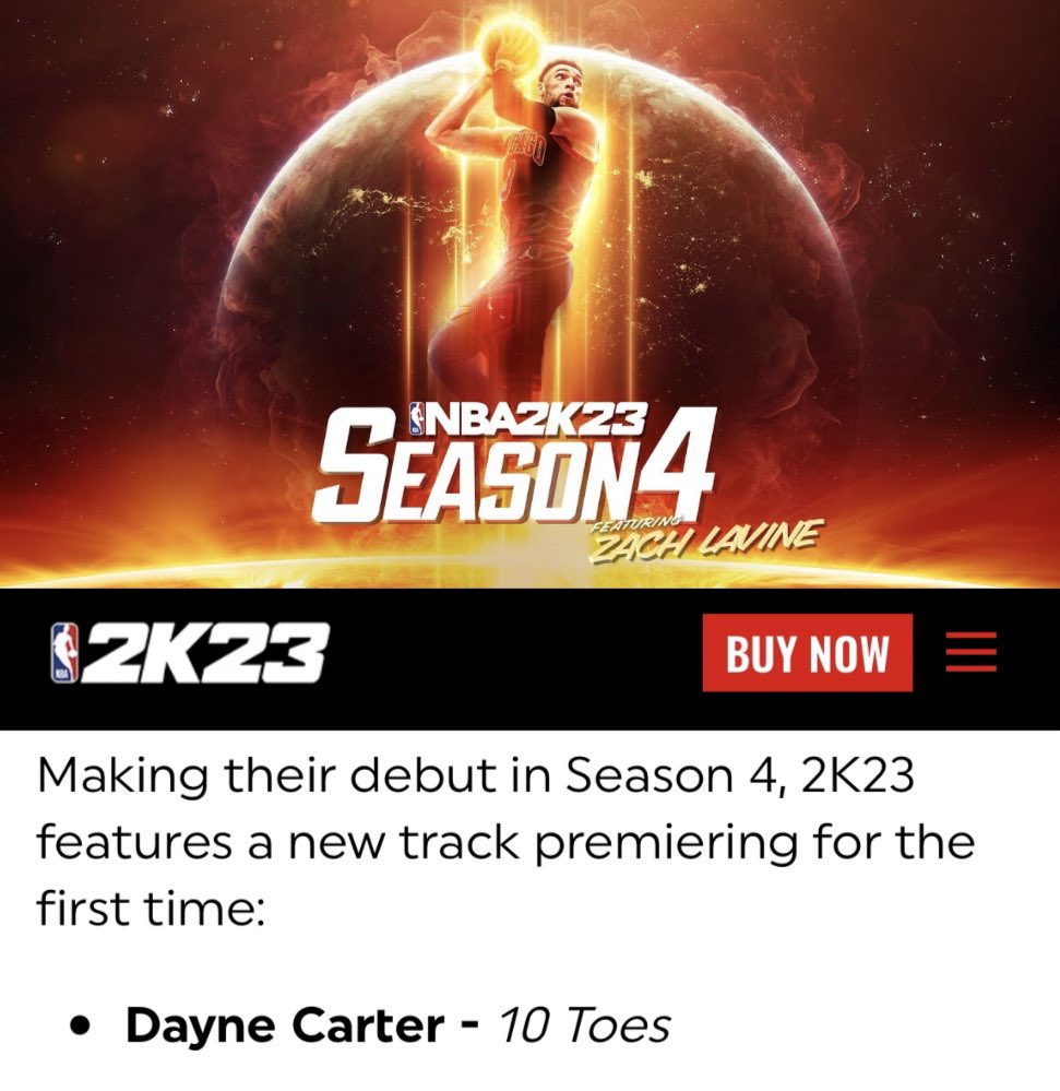 AyoDayne's tweet photo. Excited to announce my next single “10 TOES” will premiere on @NBA2K tomorrow!! 🏀🔥 https://t.co/bmOT246sSb
