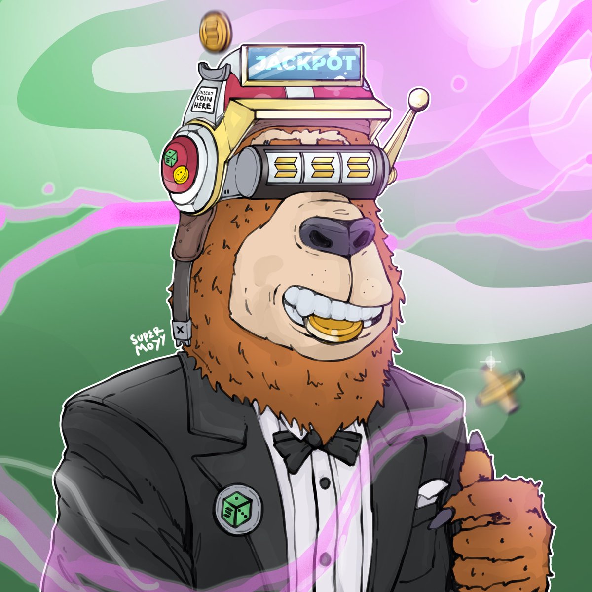 supermoyy_'s tweet photo. Hi @solcasino wen dmed? I'm ready to play 🫵🏻  just look at my head, king 🤑 https://t.co/buacSahRk7