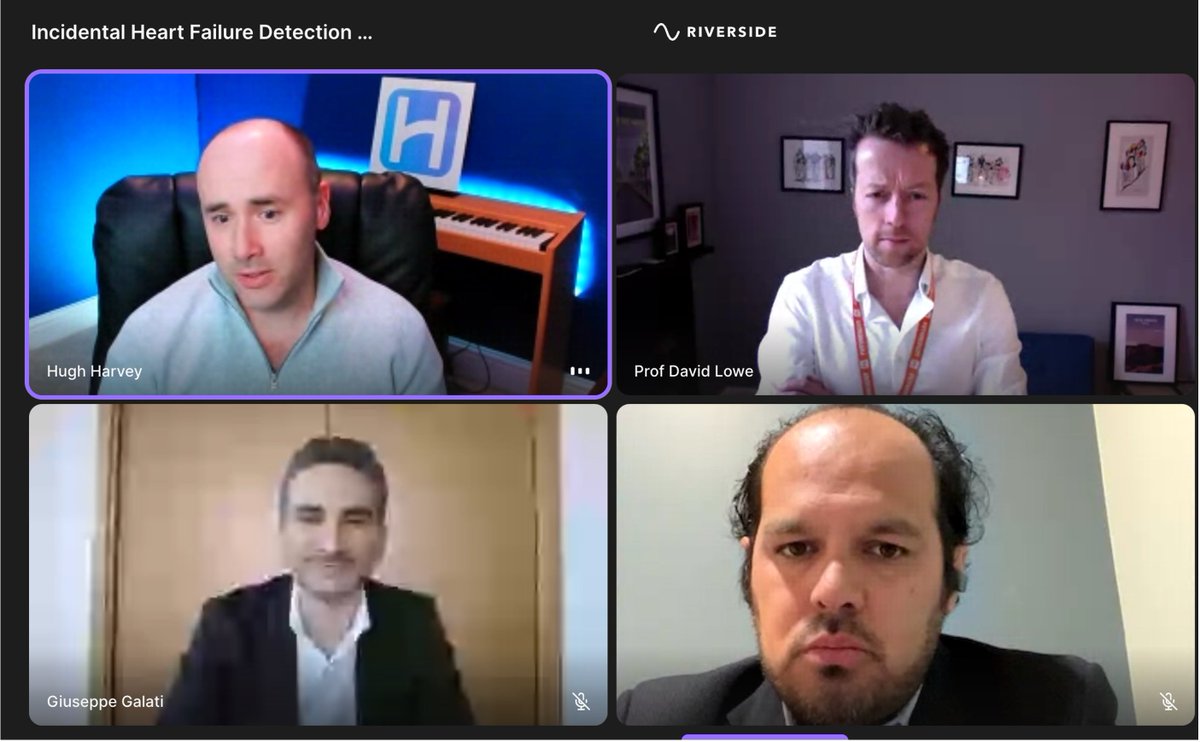 drruchibhatt's tweet photo. And we are Live! "Incidental Heart Failure detection with AI" webinar with @qure_ai. The webinar started as scheduled at 2pm GMT. 
Join us
https://t.co/hMWg8aIC6v…
@JHMontfort10
@GiuseppeGalati_
@DrHughHarvey
@djlmed
 🇬🇧🇺🇸🇮🇹  #HFweek23 https://t.co/Tq4hkKZ6bK