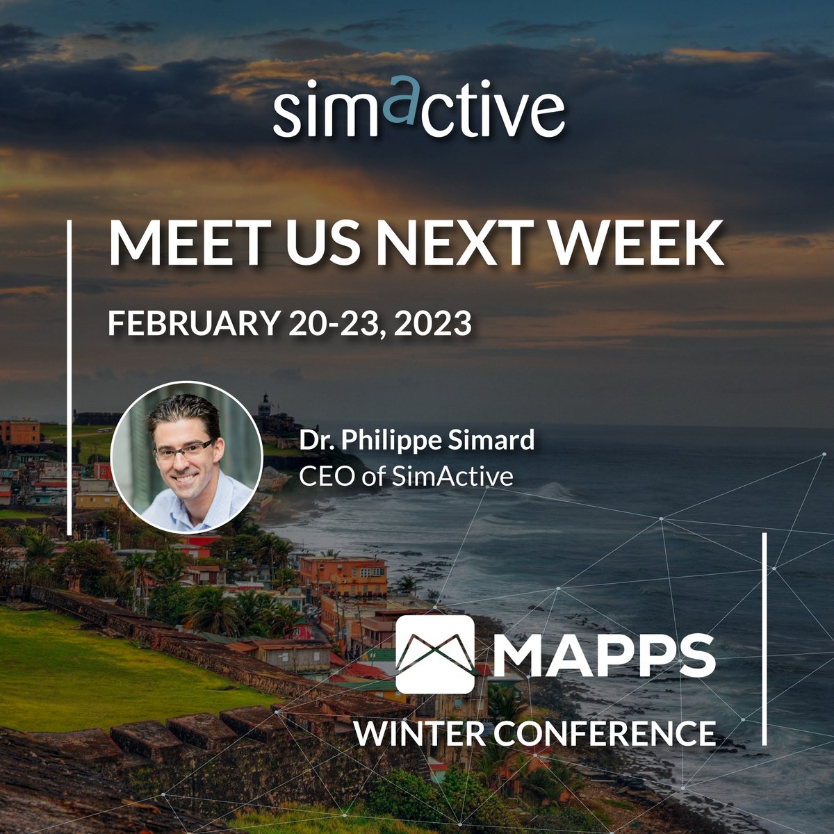 SimActiveInc's tweet photo. The #Mapps Winter Conference is next week & #SimActive CEO, Dr. Philippe Simard will be there to answer your questions about #Correlator3D Version 10. Are you getting excited for our biggest update in 20 years?
#photogrammetry #geospatial #dronemapping https://t.co/tvh5id3Unb