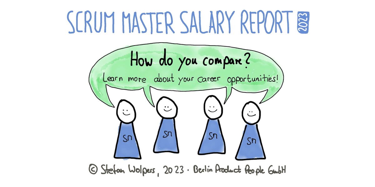 Scrumdotorg's tweet photo. Age of Product released its Scrum Master Salary report for 2023! How do you compare? https://t.co/Jtl5dFMERW #ScrumMaster  @AgeOfProduct @StefanW https://t.co/86Zori2n64