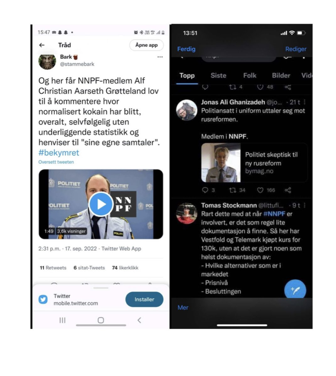 NITECH30's tweet photo. NNPF sine eksempler på hvordan deres medlemmer opplever debattklimaet på sosiale medier, lol./23 https://t.co/kPKb1UApeM