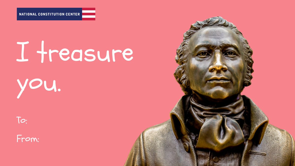 ConstitutionCtr's tweet photo. This #ValentinesDay share the love by sending your friends and family a @ConstitutionCtr #SignersHall card! https://t.co/F0vChUUEuF