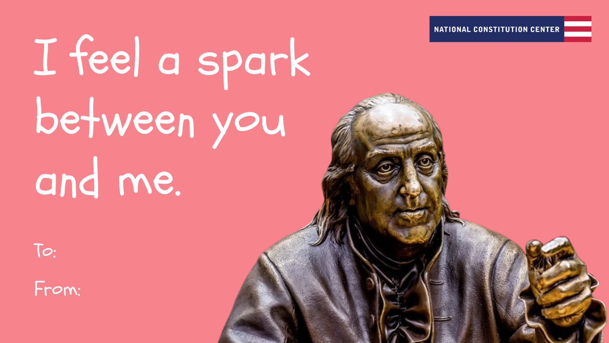 ConstitutionCtr's tweet photo. This #ValentinesDay share the love by sending your friends and family a @ConstitutionCtr #SignersHall card! https://t.co/F0vChUUEuF