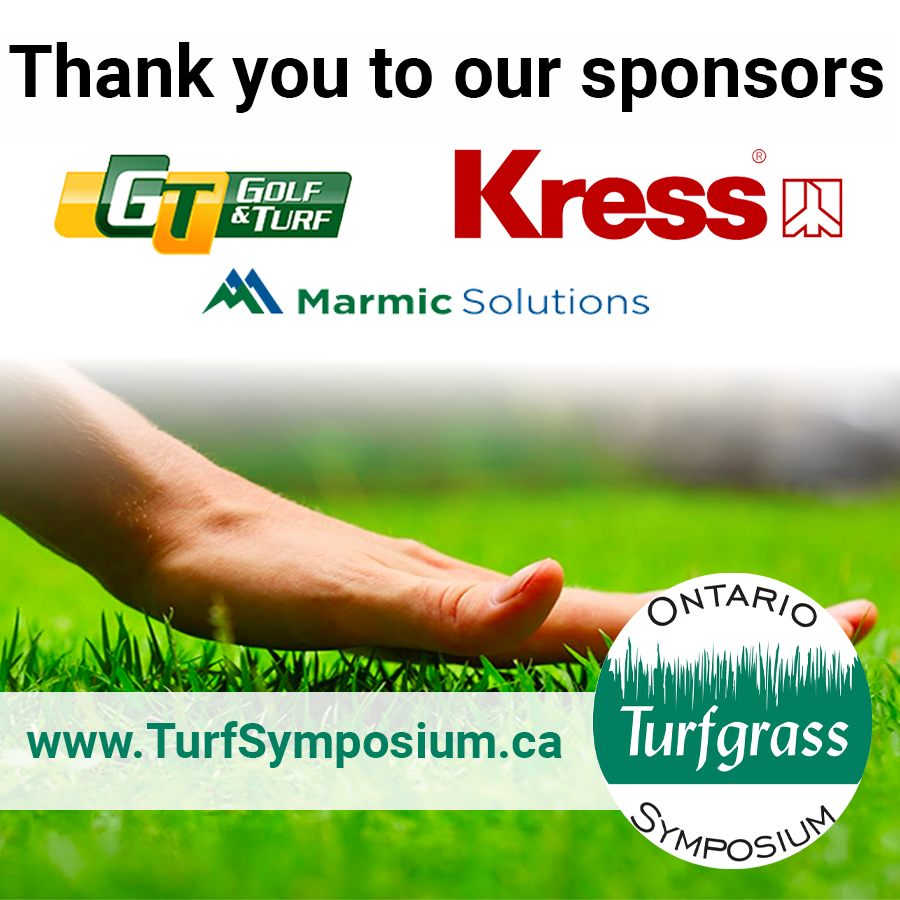 Thank you to @GTGolfandTurf, Kress, and Marmic Solutions for their support of the upcoming Ontario Turfgrass Symposium! This educational event is hosted for and supported by the Canadian turf industry. 
TurfSymposium.ca

#GuelphTurf #TurfTwitter #UofGuelph #Turfgrass