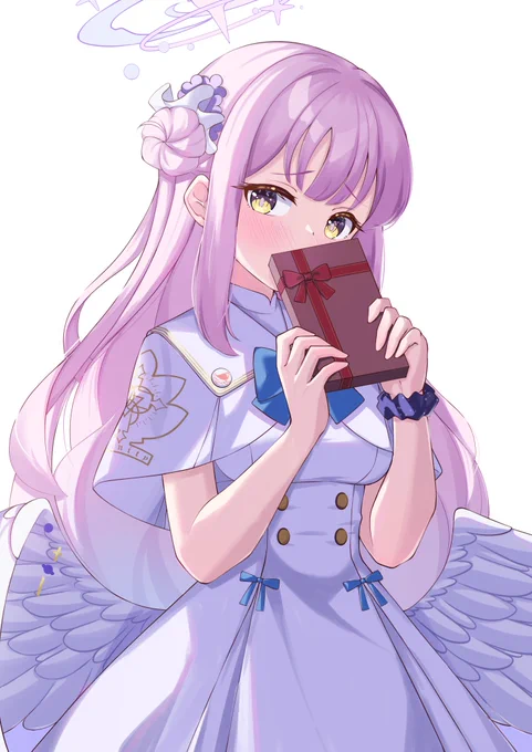 「先生、これ…受け取ってくれる…?」来年はミカからチョコをもらいたい…#ブルアカ #BlueArchive 