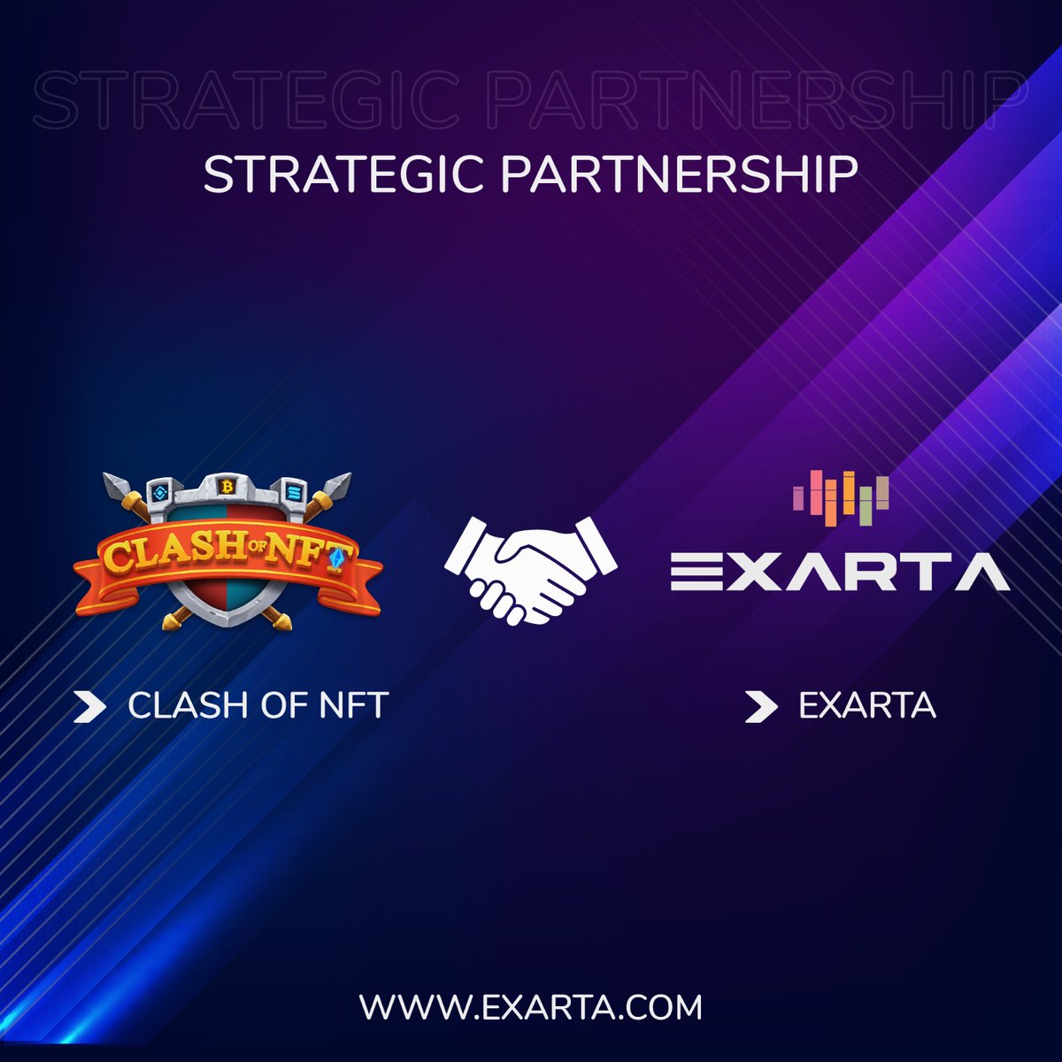 famoussaidwhat's tweet photo. 🎆 @ExartaOfficial partnership with @ClashofNFT, a cross-chain GameFi project which acts as a launchpad to benefit both the investor and creator.
🎆 #Exarta is the place where design, invention and technology meet scalability.
🔽INFO
https://t.co/ka4cNyFyTF https://t.co/mjRkcFJqav