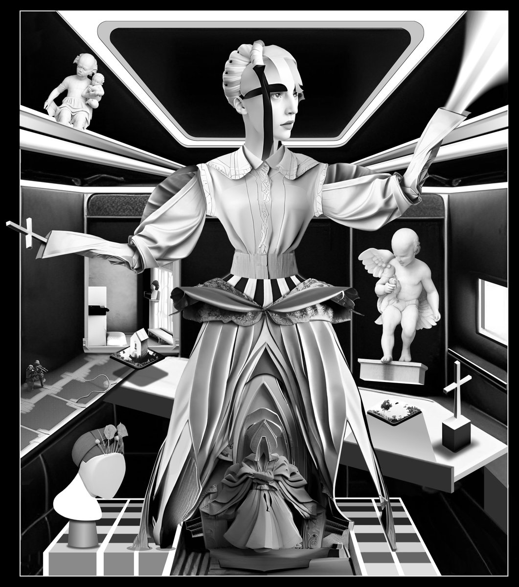 𝐓𝐡𝐞 𝐒𝐩𝐚𝐜𝐢𝐚𝐥 𝐒𝐢𝐛𝐲𝐥

A prophetess glows in her dark space.

Manifold OE - 0.015 $ETH
app.manifold.xyz/c/The-Spacial-…

#AIart #AIIA #AIArtwork