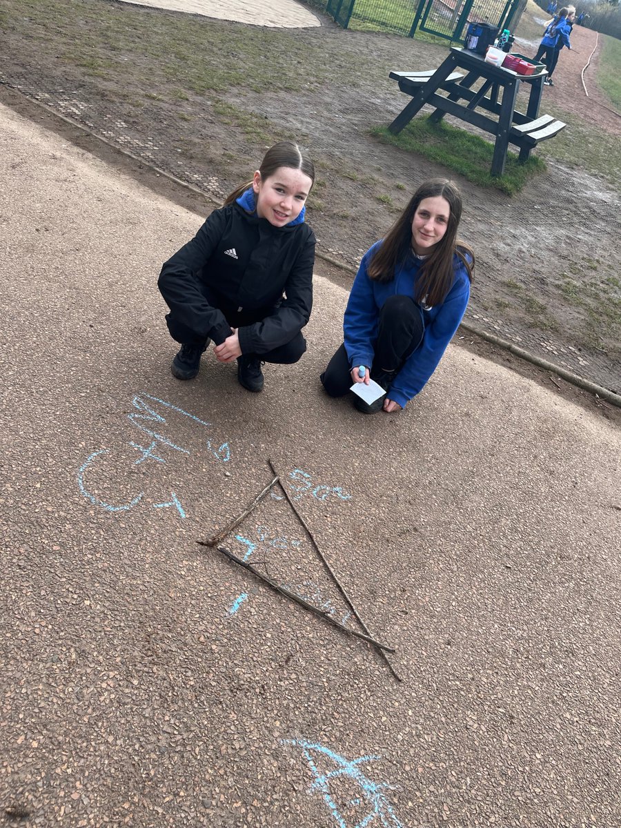 Whitehillsps's tweet photo. #P7P and  #P7D have  been  taking  some  of  their  #numeracy  learning  outside.  #outdoorlearning #BEST https://t.co/9bdFMljdJc