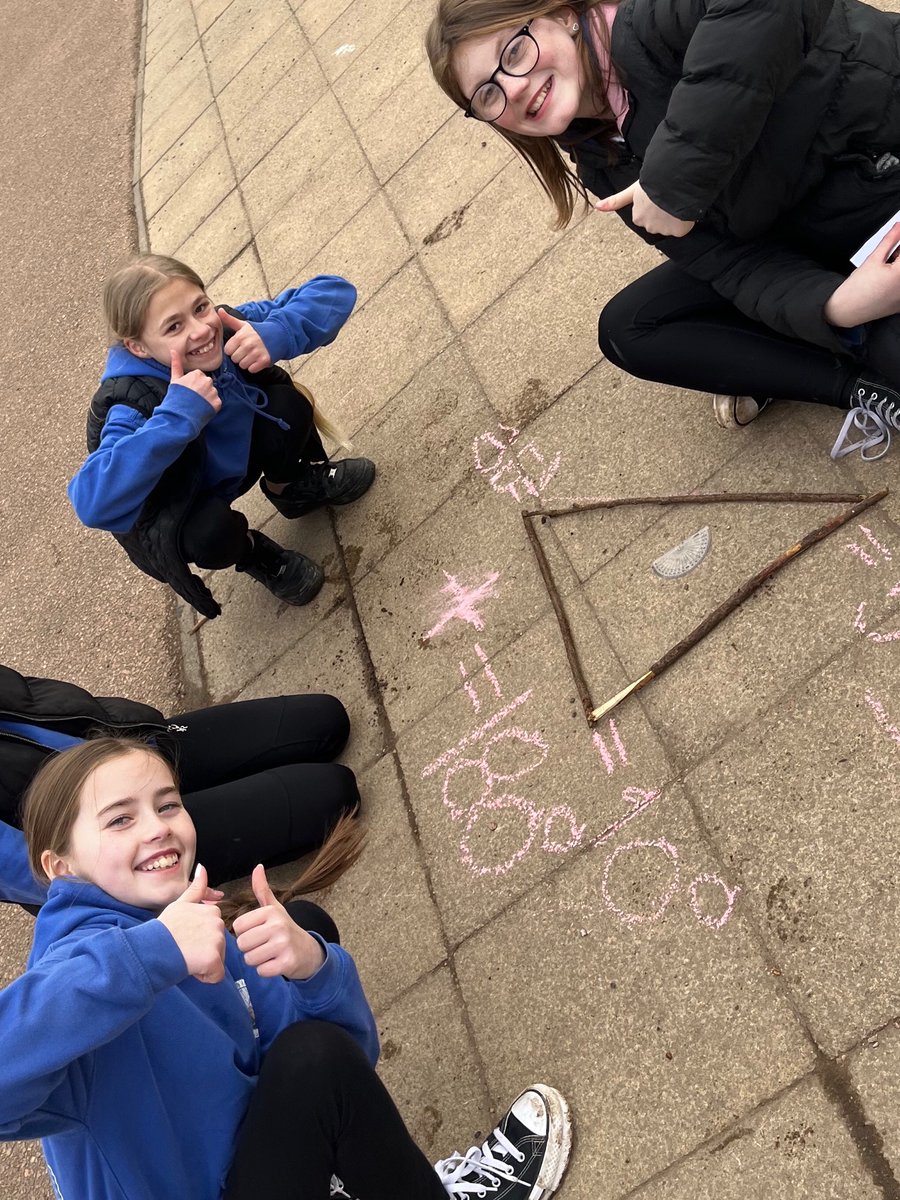 Whitehillsps's tweet photo. #P7P and  #P7D have  been  taking  some  of  their  #numeracy  learning  outside.  #outdoorlearning #BEST https://t.co/9bdFMljdJc