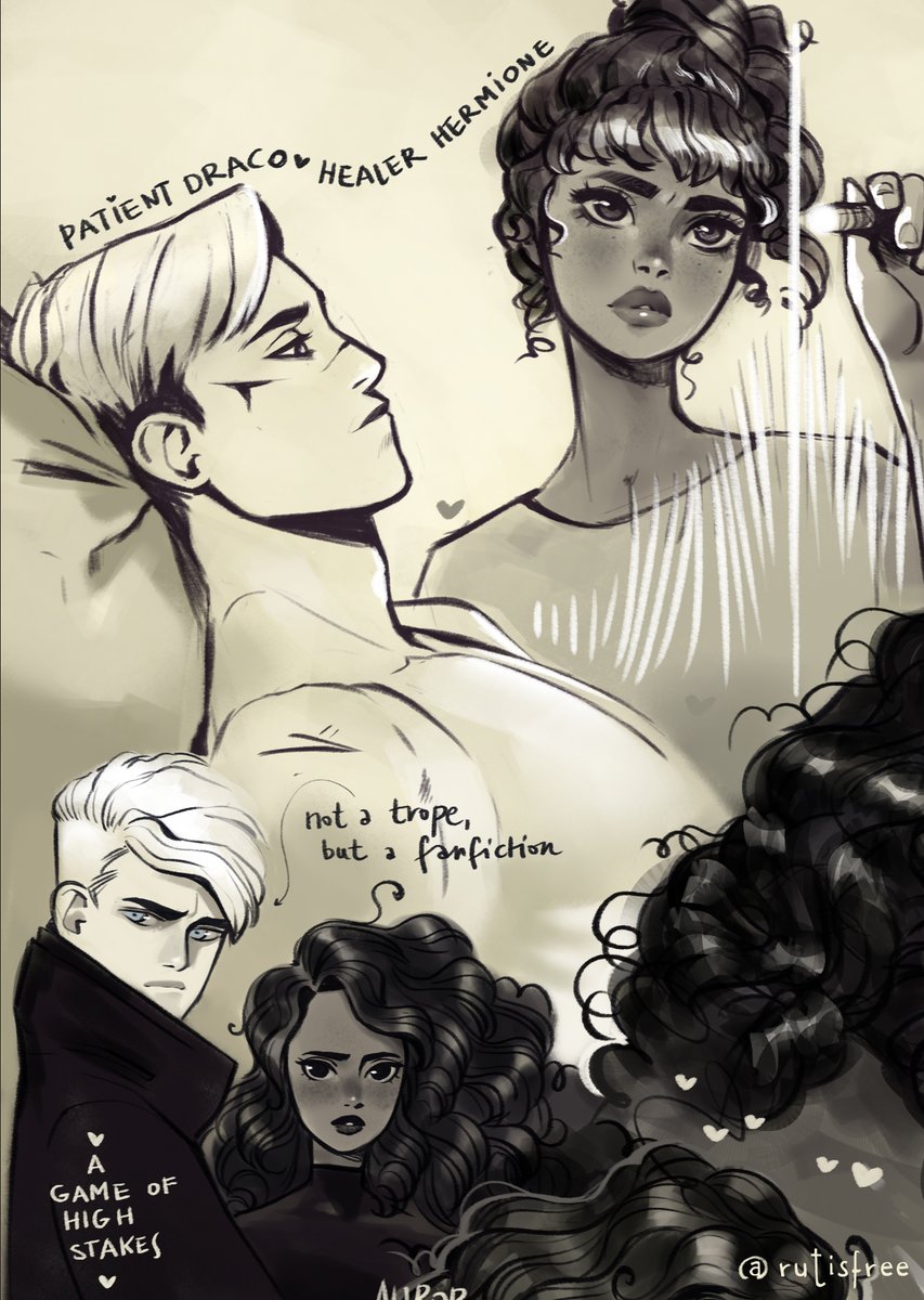 rutisfree's tweet photo. ❤️✨My favourite Dramione tropes, and one fanfic ^_^😍❤️#HappyValentinesDay #dramione #DracoMalfoy #HermioneGranger #dracoxhermione https://t.co/tTim9RDKcl