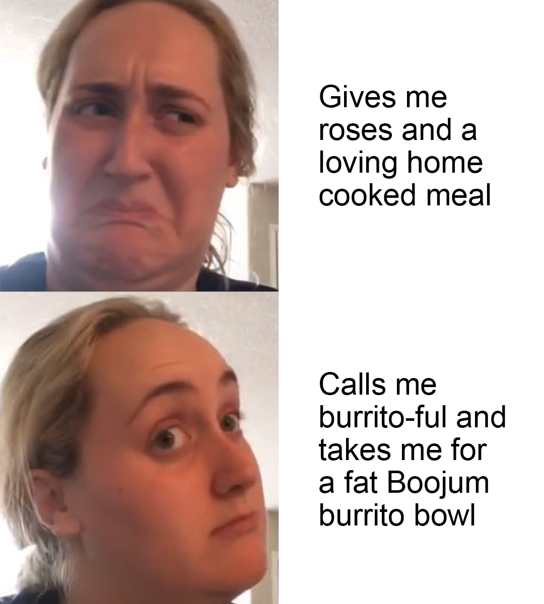 boojummex's tweet photo. Take notes, lads.
#valentinesday #valentines #funny #relatabe #burrito #boojum #boojummex https://t.co/my3tWXUlD0