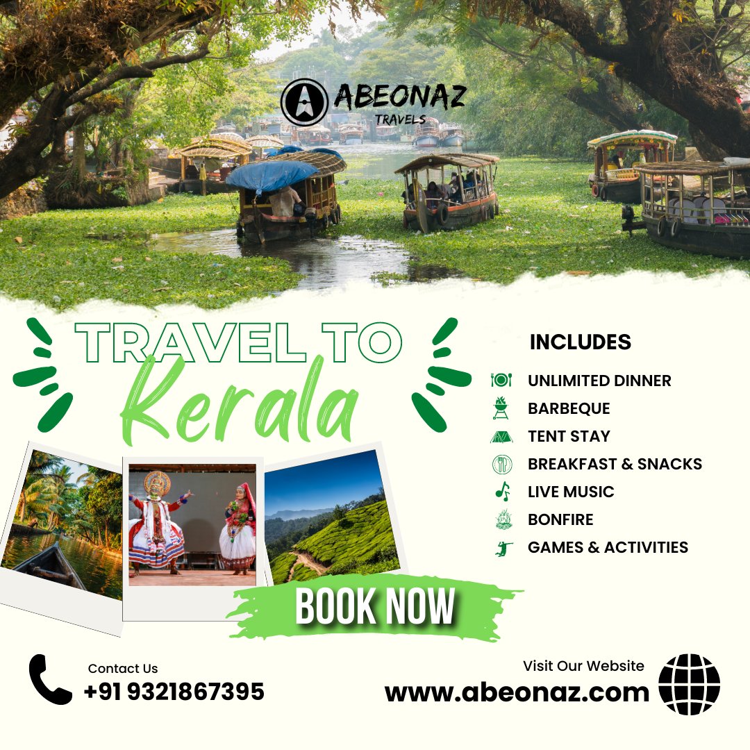 abeonaz's tweet photo. Book your KERALA Trip with Abeonaz Travels✈️|
Abeonaz Travels +91 9321867395
info@abeonaz.com | https://t.co/0FJKrcED8l
#abeonaz #abeonaztravels #HolidayWithAbeonaz #traveling  #travelindia  #travelkerala #keralatourism  #travelgram #tourism  #keralatrip #keraladiaries https://t.co/5NSVfdp66o