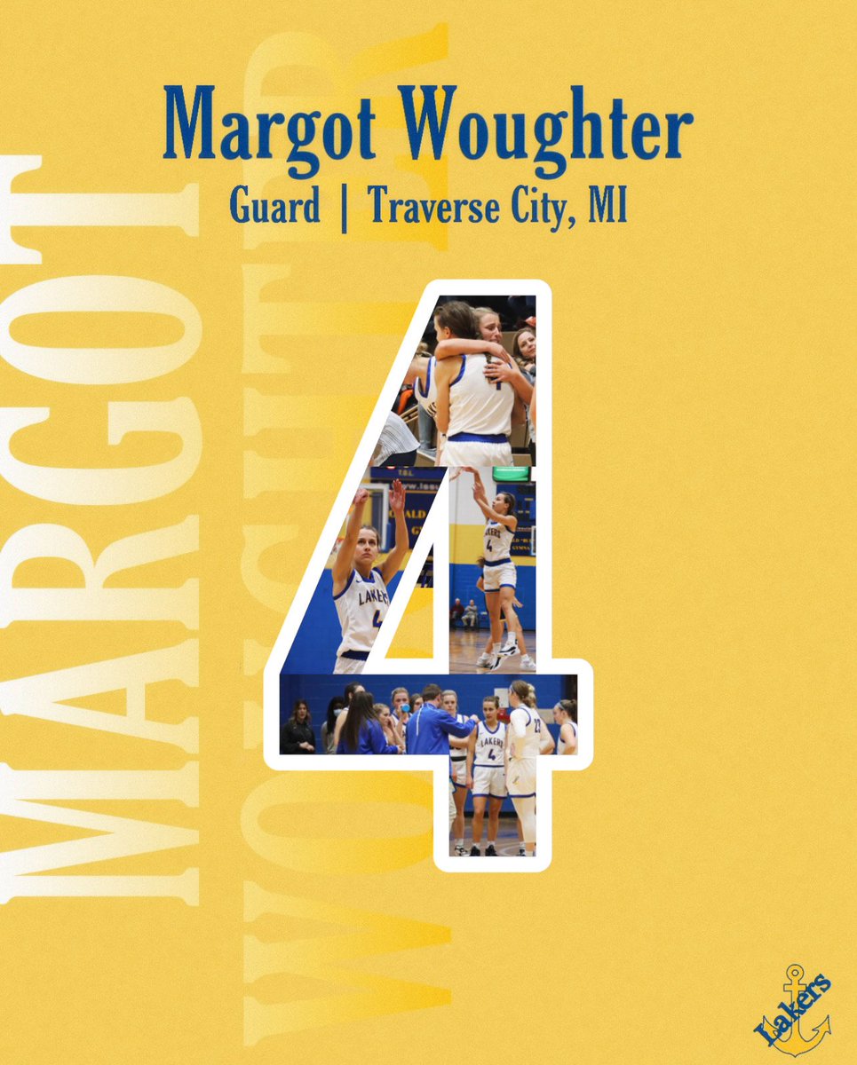 LakeStateWBB's tweet photo. Taking time to recognize our seniors leading up to this upcoming Saturday - first up, 𝙈𝙖𝙧𝙜𝙤𝙩 𝙒𝙤𝙪𝙜𝙝𝙩𝙚𝙧.

Margot has been with the Lakers since 2021 and has played in 41 games, compiling 543 points. We’ll miss you - thank you for your commitment to being a Laker! https://t.co/nus8IqiJvI