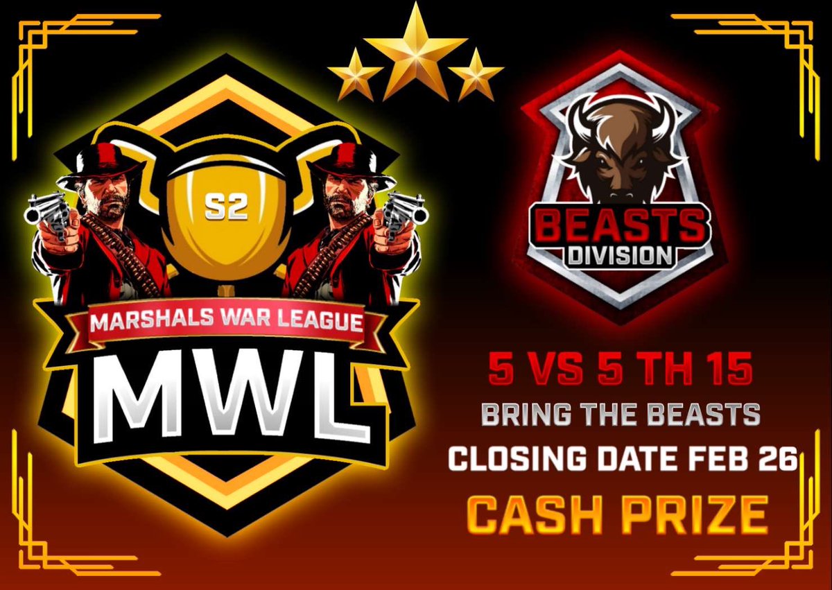 MarshalsFamily's tweet photo. #clashofclans #eSports #MWLS2 #Beasts #5vs5 #TH15
Which beasts will become the monsters?
https://t.co/QhUJiIn7T7 https://t.co/gZ3xuGBILh