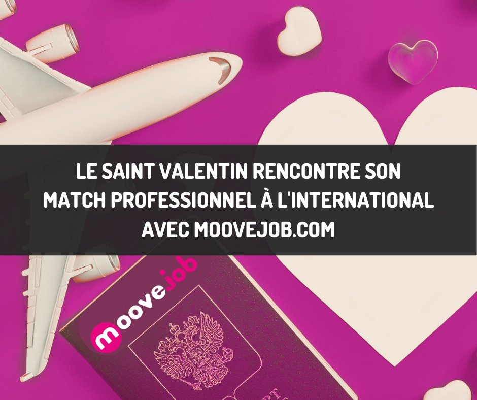 Trouvez votre match professionnel avec moovejob.com
Comme un coup de foudre, nous aidons les entreprises à trouver les talents internationaux qui correspondent parfaitement à leurs besoins. Rejoignez-nous pour trouver votre match professionnel parfait! 

#SaintValentin