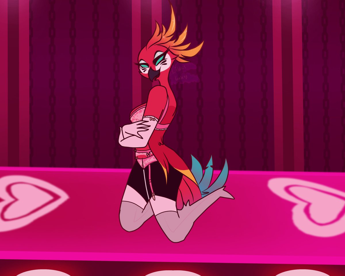 ((Open rp! Anything lewd will be taken to dms))

A Valentine's day special is running at the club! Scarlet and Willow wore some lingerie they either got for themselves or were provided to wear, and neither would complain. Their performance was done at their best, not only for --