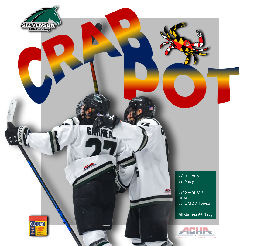 Crab pot!

D2 Finishes up their 2022 - 2023 season at the Crab pot hosted at the US Naval Academy. 

Game one is vs Navy, Friday at 8:30PM (new time). 

Details for tickets and information will be posted as available. 

#greenhorses #PackThePlex #rollstangs