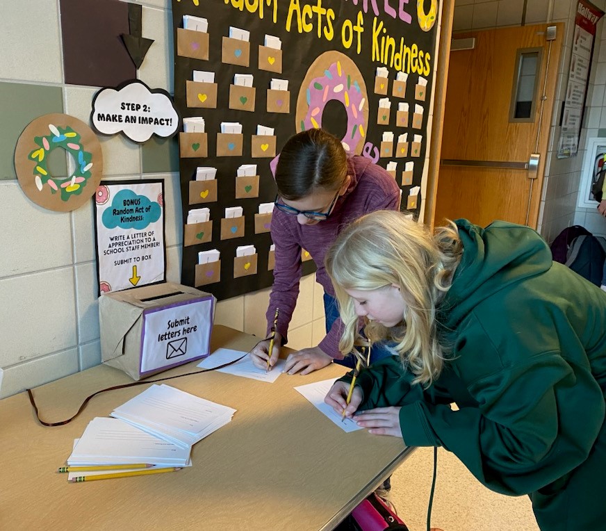 On this Valentines Day our partners at <a href="/SVEMSPanthers/">Spencer-Van Etten Middle School</a>  are celebrating random acts of kindness month! Our prevention specialist Abby Watson created this beautiful display and is encouraging students to do random acts of kindness.