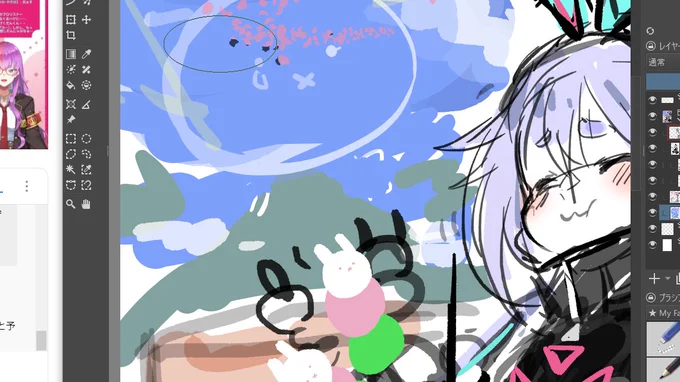 雑ラフをねりねり 