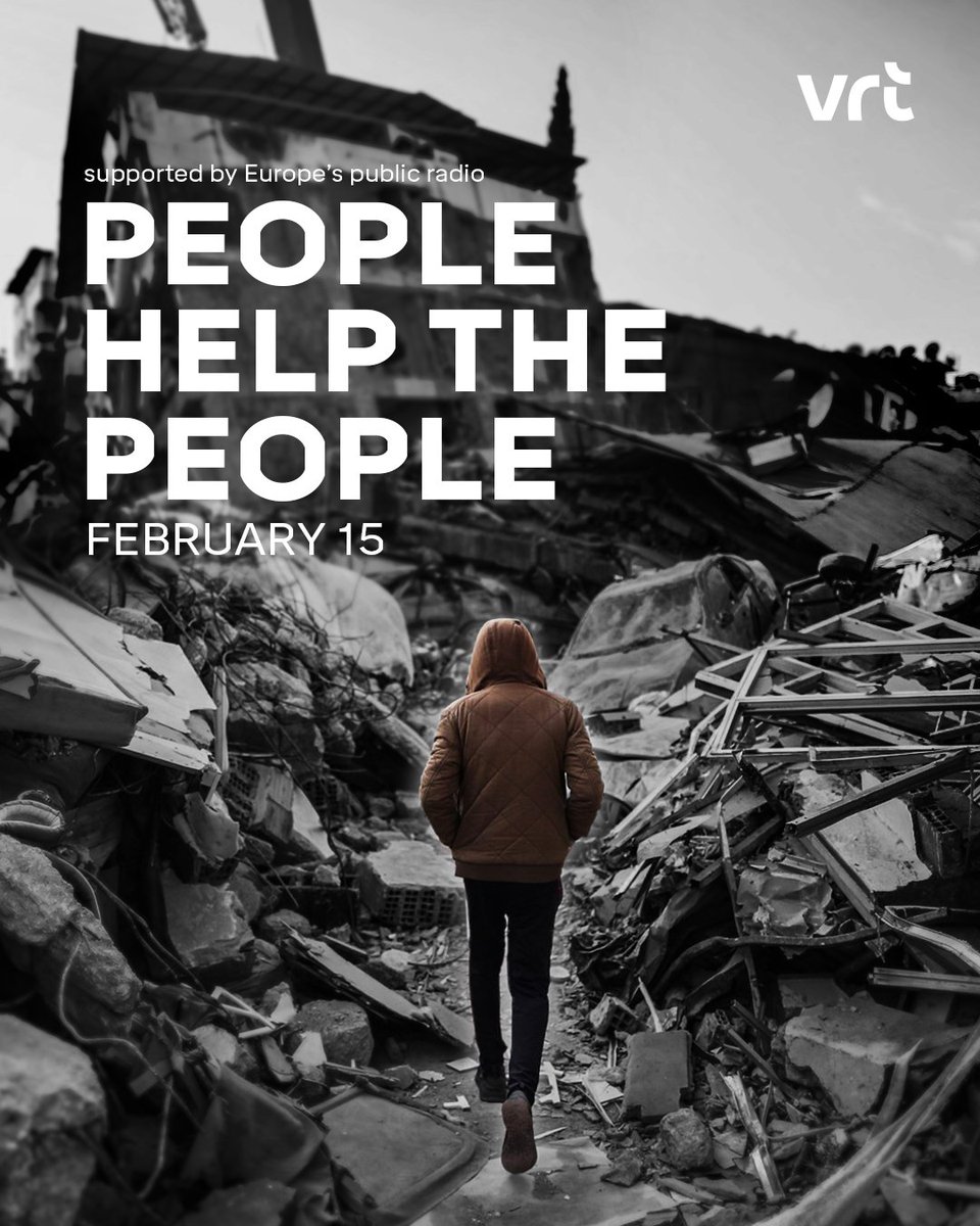 Als teken van steun en solidariteit hoor je morgen om 8.45 uur op alle VRT-radiozenders en meer dan 50 andere Europese zenders People Help the People van Birdy. Wil je de slachtoffers van de aardbeving in Syrië en Turkije helpen? Lees hier wat je kan doen: vrt.be/vrtnws/nl/2023…