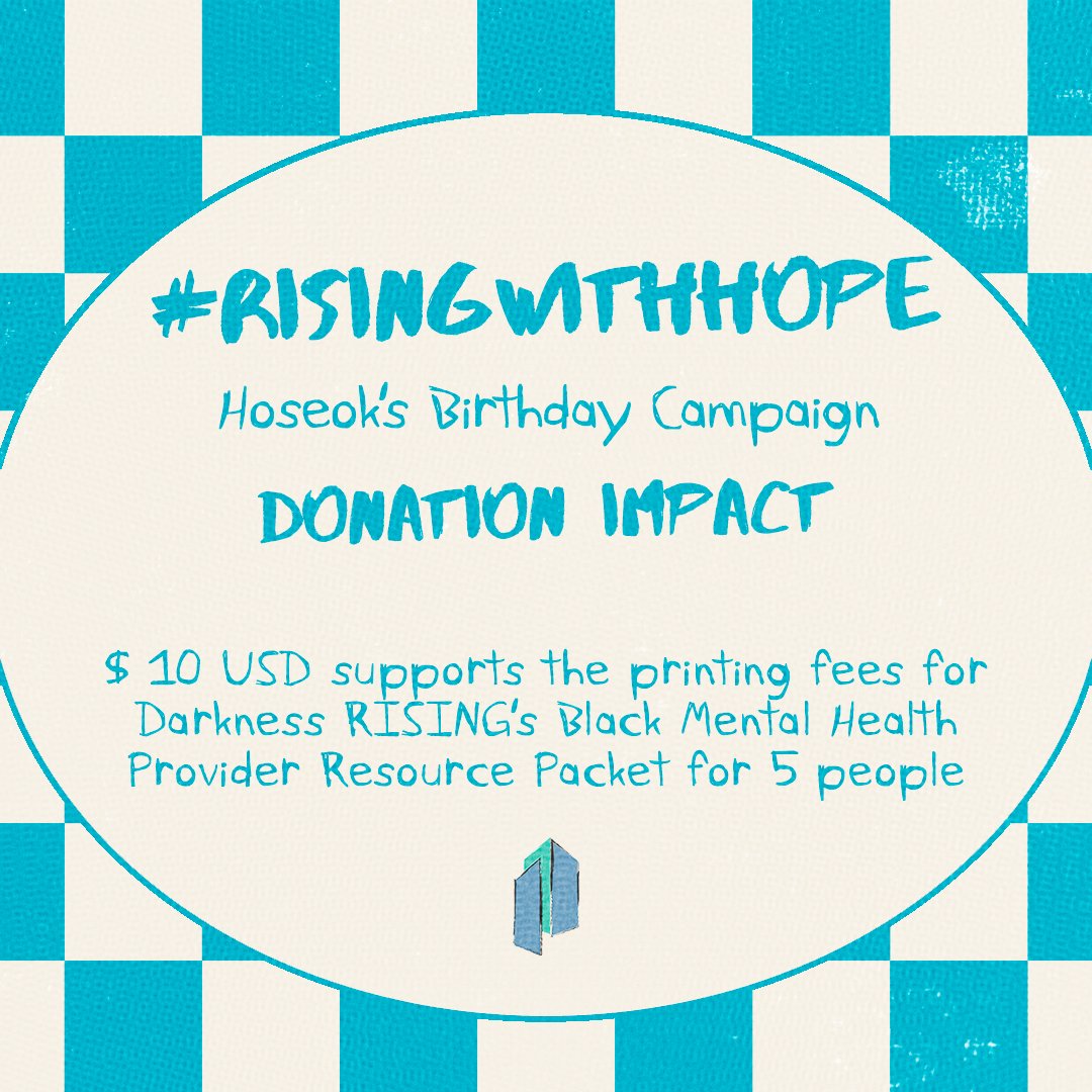 OneInAnARMY's tweet photo. 127 ARMY have come together to raise $3338 for #RisingWithHope to support @DarkRiseProject . The funds can help the org print over 300 Darkness RISING's Black Mental Health Provider Resource Packets. 1 Packet helps 5 people. 👏👏👏
Donate ⬇️ https://t.co/AAimmfEfgR