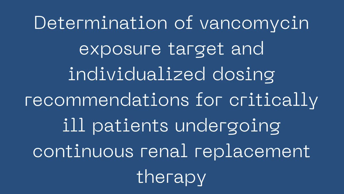 Pharmacotherapy (@pharmacojournal) on Twitter photo Vancomycin 5–7.5 mg/kg q12h is recommended as the initial dosage regimens for ICU patients undergoing CRRT. buff.ly/3RPL2MD <a href="/accpinfdprn/">ACCP INFD PRN</a> Vancomycin 5–7.5 mg/kg q12h is recommended as the initial dosage regimens for ICU patients undergoing CRRT. buff.ly/3RPL2MD <a href="/accpinfdprn/">ACCP INFD PRN</a>