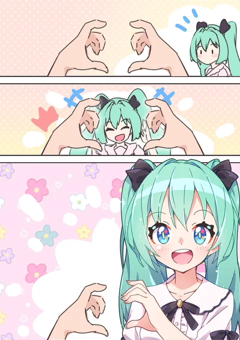 バレンタインデーミクちゃん
#初音ミク 
#バレンタインイラスト 