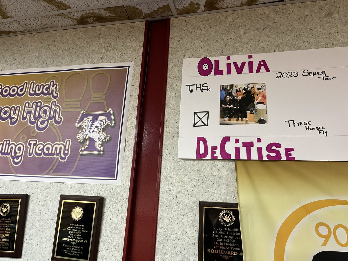 Chucktw's tweet photo. Today at Bowling Sectionals is the culmination of 5 years as a Varsity Starter and 3 Years as a starter on the Troy High Varsity Boys Bowling Team. Her last High School Bowling match will be exciting and emotional. @Decitise #TheOshow #LivD https://t.co/sSkqvKyclW