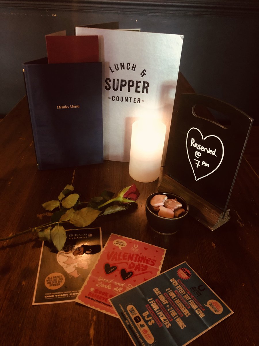 There’s still time to book your table tonight. Treat the person you care about the most to 2-4-1 burgers and 2 cocktails for £12 #valentinesday #onetrickponyclubmoseley #pubsofinstagram