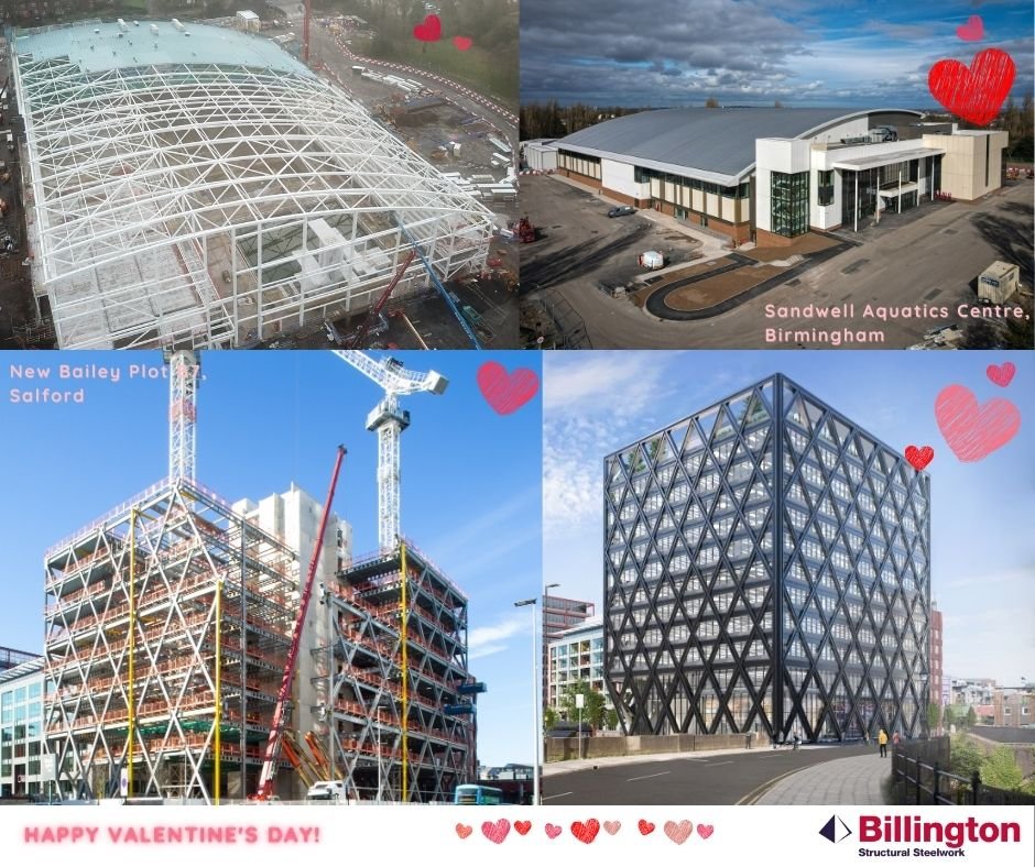 BillingtonSteel's tweet photo. Happy Valentines day to everyone from us at @BillingtonSteel! ❤️❤️❤️❤️

Can't be a bit of loving! 😍

#construction #projects #steelstructures #steel #steelfabrication #steelconstruction #progress #yorkshire #commercial #ValentinesDay https://t.co/NGuNcLZUXr