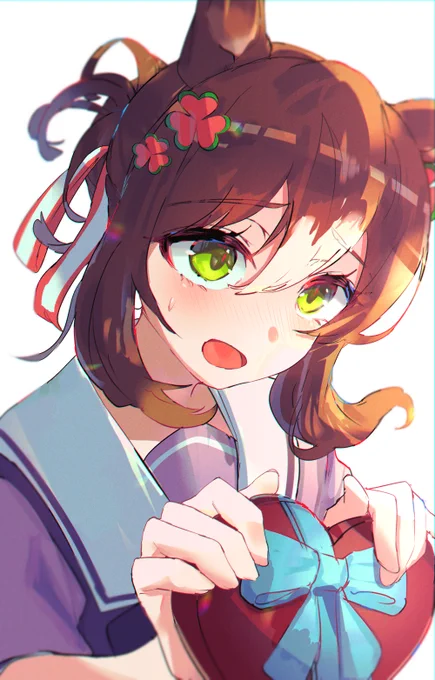 バレンタイン時間ぎりぎり!ファインモーションちゃん! #ウマ娘  #イラスト 