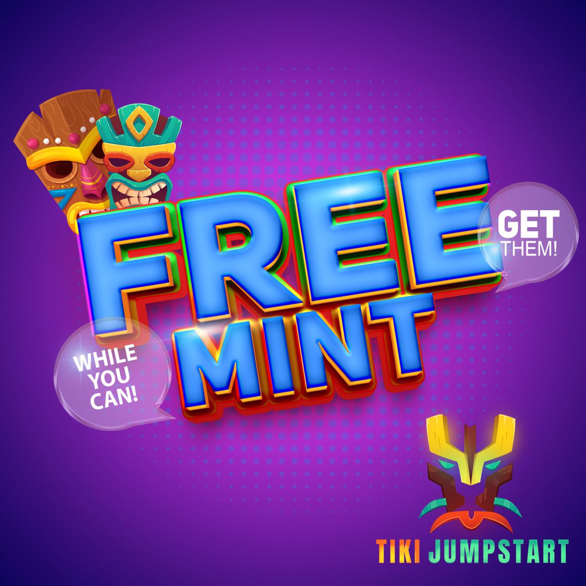 Gnome4Crypto's tweet photo. #NFT Army! Where are you? 
If you haven't snatched up your @tikijumpstart 
#Freemint "Tiki in the Box" yet! Go Go Go!!! 🗿🔥

View them on @opensea ‼️✅️

#BTC #BNB #Crypto #CryptoNews #cryptocurrency #Metaverse #AI #VR https://t.co/Xz7V1iEeMh