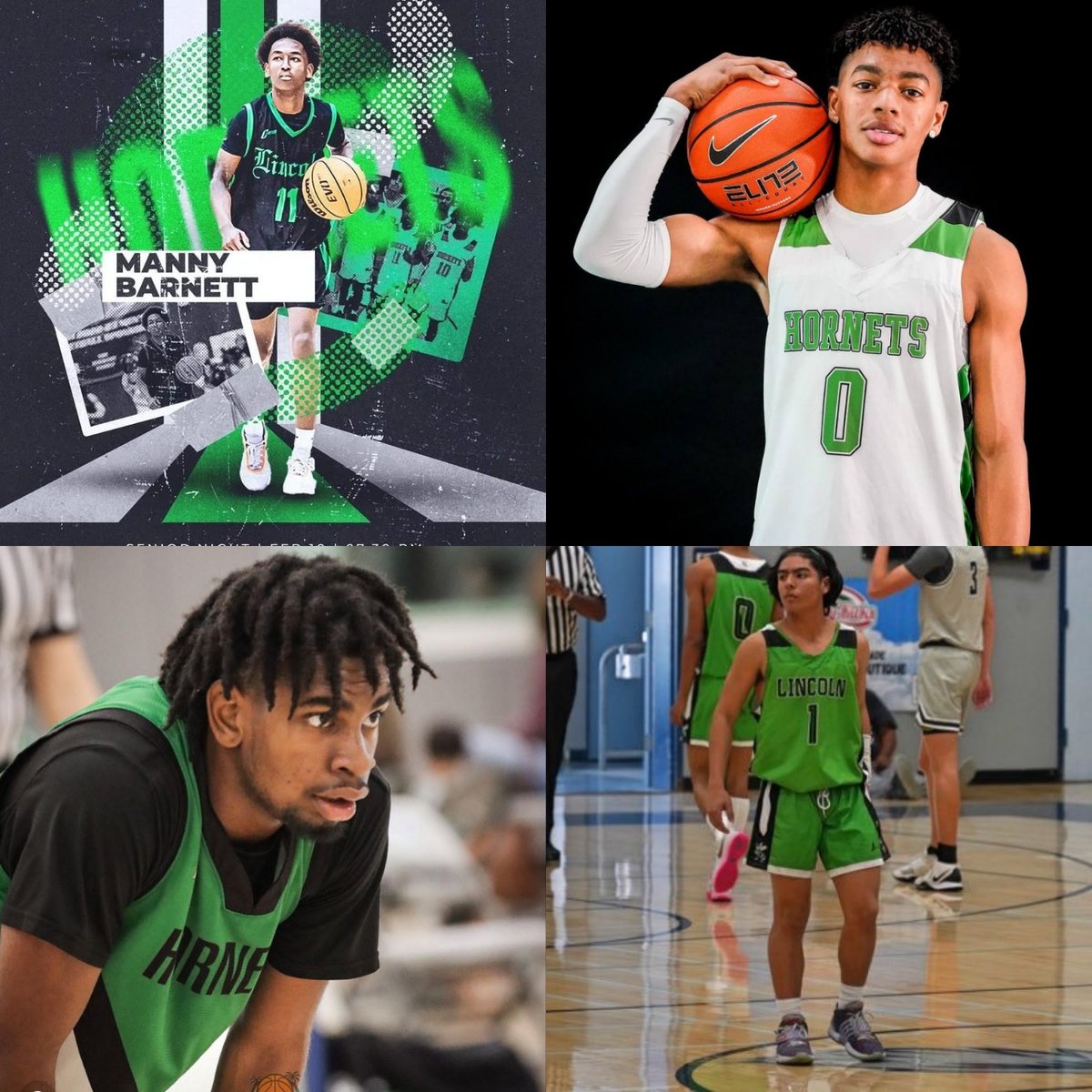 Want to say congratulations to these four Hornets for making All League. @kyeliin was selected player of the year in league, @MannyBarnett was selected to first team, and @_d3rrion_ and @s3basti4nFlores was selected to second team. Job is still not done. Still work to do.