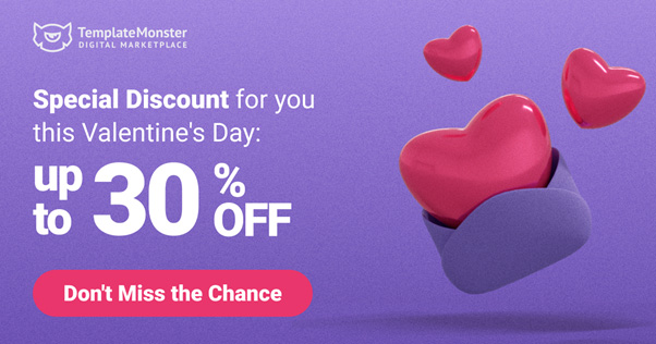 JoomlaTema's tweet photo. Hi there! Have you already started hunting for worthwhile gifts for Valentine’s Day? We have prepared up to 30% discounts of our products. These will be available on February 13-20. Get Your Exclusive Discount at TemplateMonster!

👉 https://t.co/0fVIMXDJmp https://t.co/ng19ODIX9P