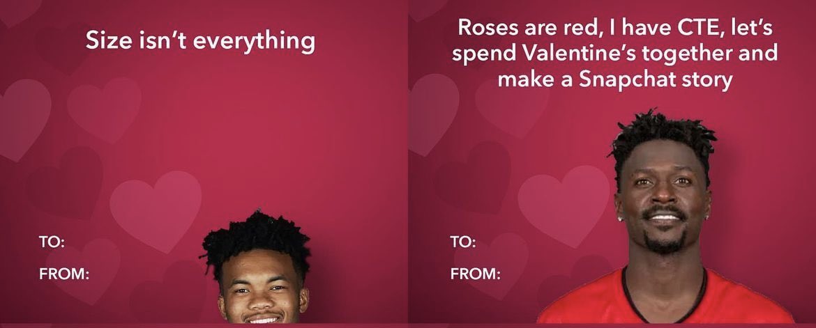 Lopez_A05's tweet photo. Happy Valentine’s Day Twitter fam ♥️💐🍬 These are hilarious. But why they do widdle man Murray like that tho 🤭🤭🤭. https://t.co/aZpG6o6JKr