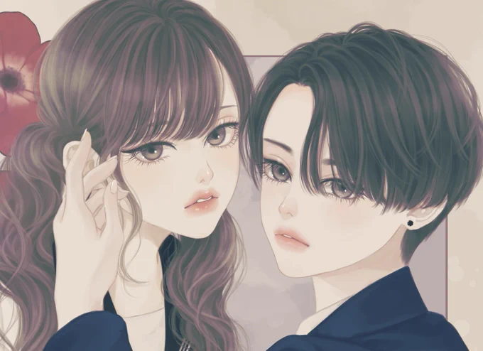 お顔もしっかり見ていただきたい。  