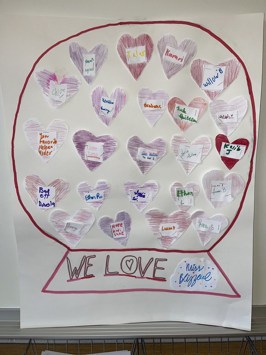 Feeling the love from my home room kiddos! Happy Valentines Day! 💌🖍️ #edu #ValentinesDay