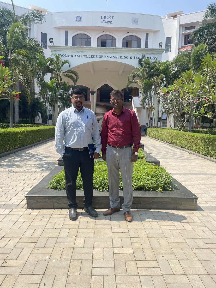 PrabhuShankarnd's tweet photo. Glad to Host Prof. Saravanakumar Devaraj,Chairperson - Industry &Corporate Relations Firebird Institute of Research in Management , Dr Vignesh K-Lead- Corporate & Industry Relations KCT Business School π«
#loyolaicamcollege
#LICETPlacecom
#LICETIndustrycommittee
#TPOFraternity https://t.co/k3fKY4MmyE