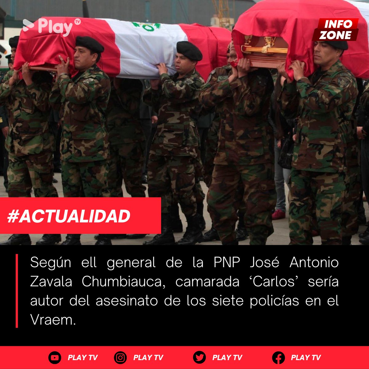 PlayTVPE's tweet image. #InfoZone 🚨
El jefe de la Dircote indicó que en el lugar donde ocurrió el ataque han encontrado casquillos para fusil galil y AKM que son armamentos que normalmente los narcoterroristas utilizan para este tipo de atentados.

#pnp #Policia #Vraem #Noticia